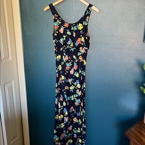 Merona Navy Floral Maxi Dress